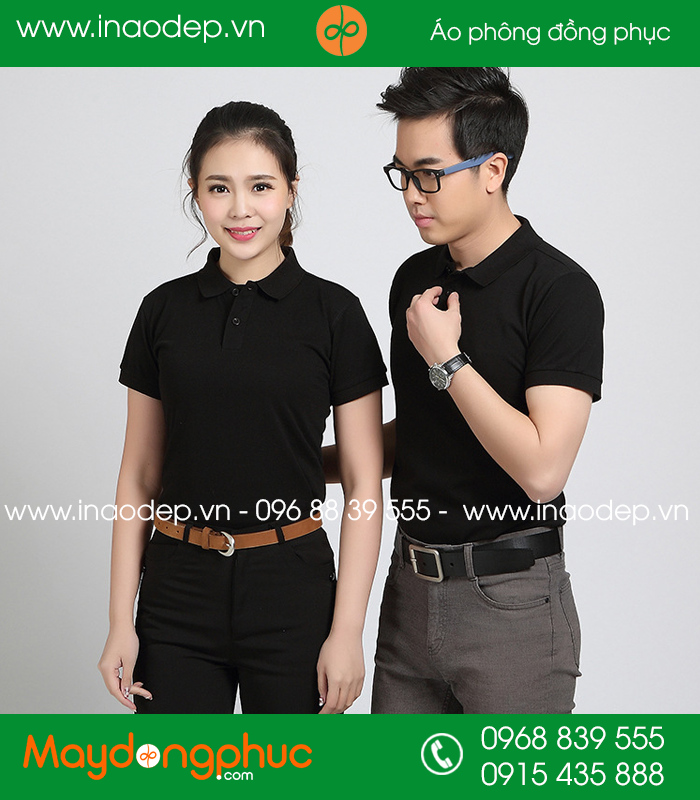 Áo phông đồng phục màu Đen